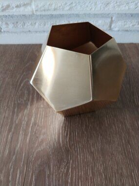 LC Lauren Conrad Gold Metal Vase